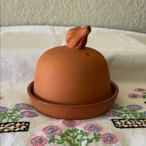 Vintage Terracotta Garlic Baker or Roaster
